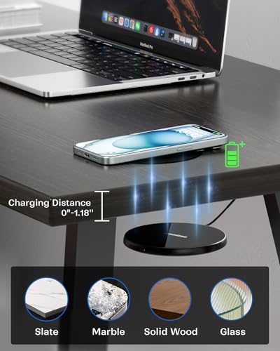 30mm Under Desk Invisible Wireless Charger Mat