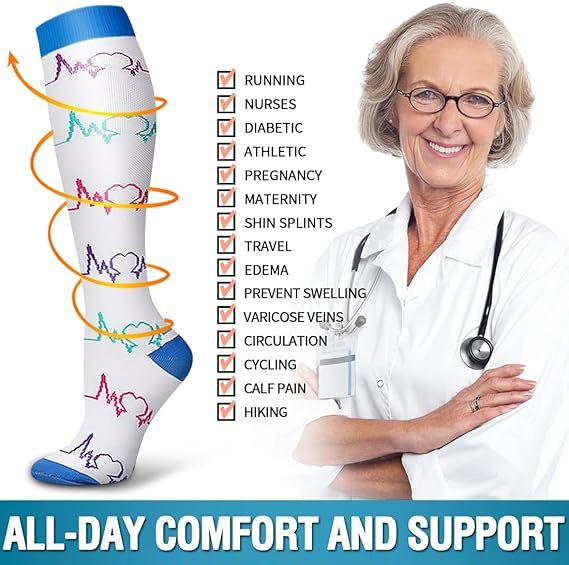 Autumn Sports Sweat-Absorbing Compression Socks