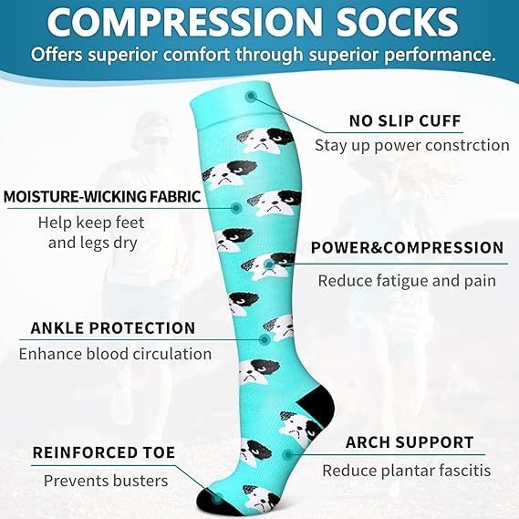 Autumn Sports Sweat-Absorbing Compression Socks