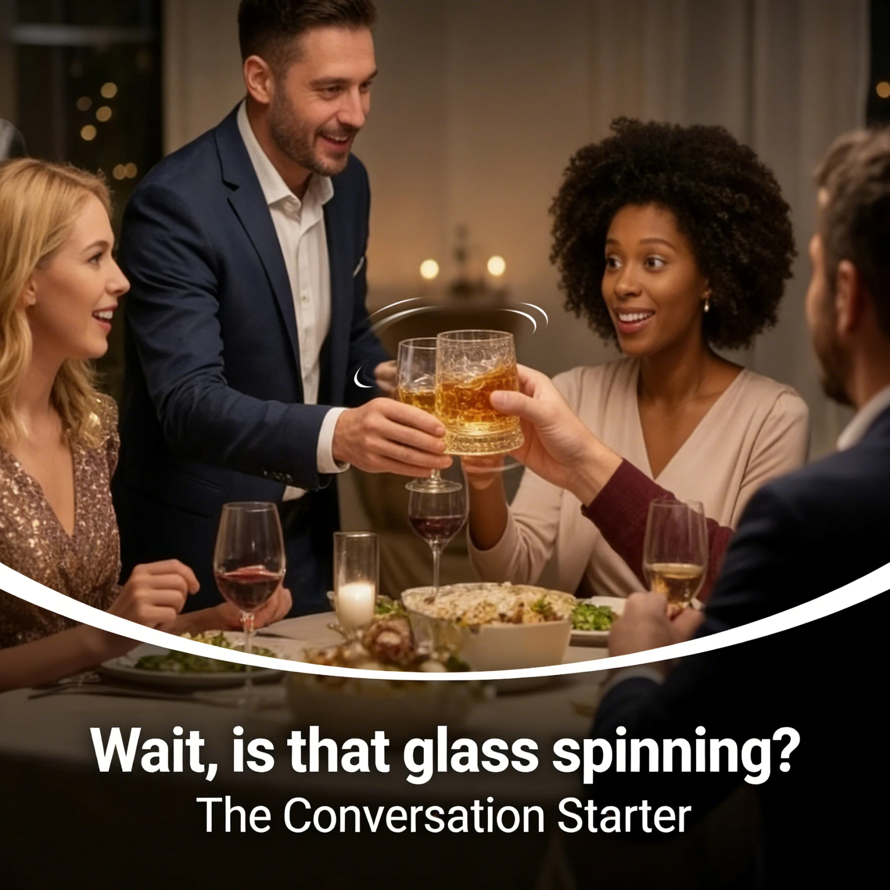 🍻The Zenith 360° Kinetic Crystal Whiskey Tumbler