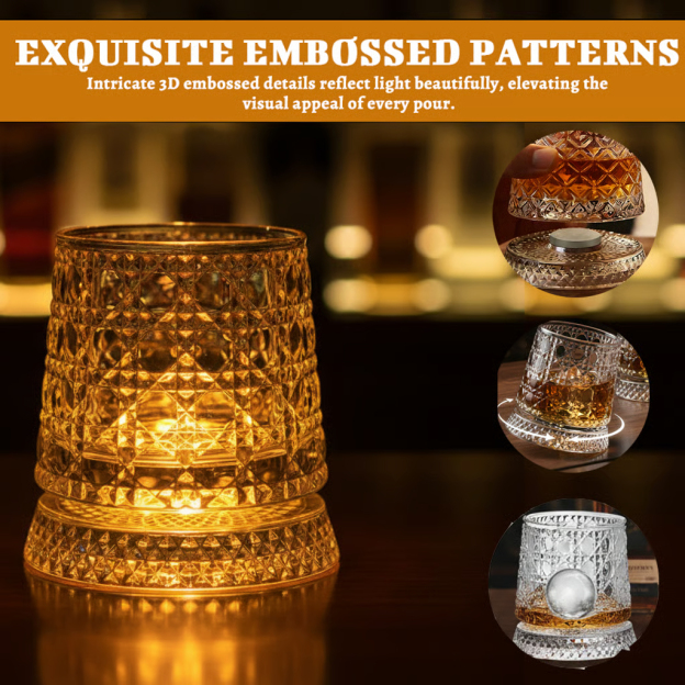 🍻The Zenith 360° Kinetic Crystal Whiskey Tumbler