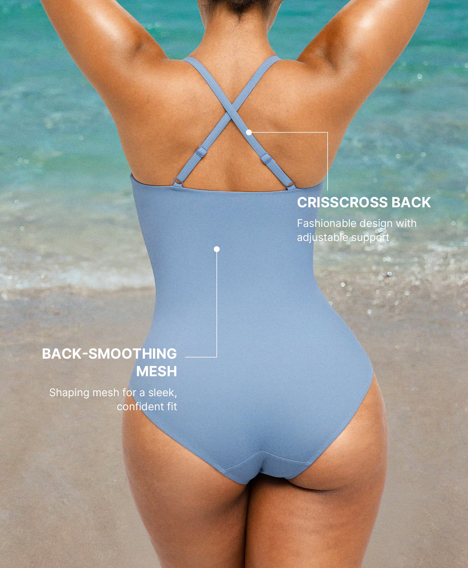 Women’s Tummy Control One-Piece Swimsuit