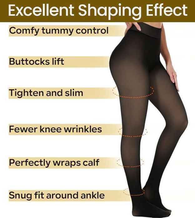 Winter Warm Fleece-Lined Tights (Outdoor Wear)