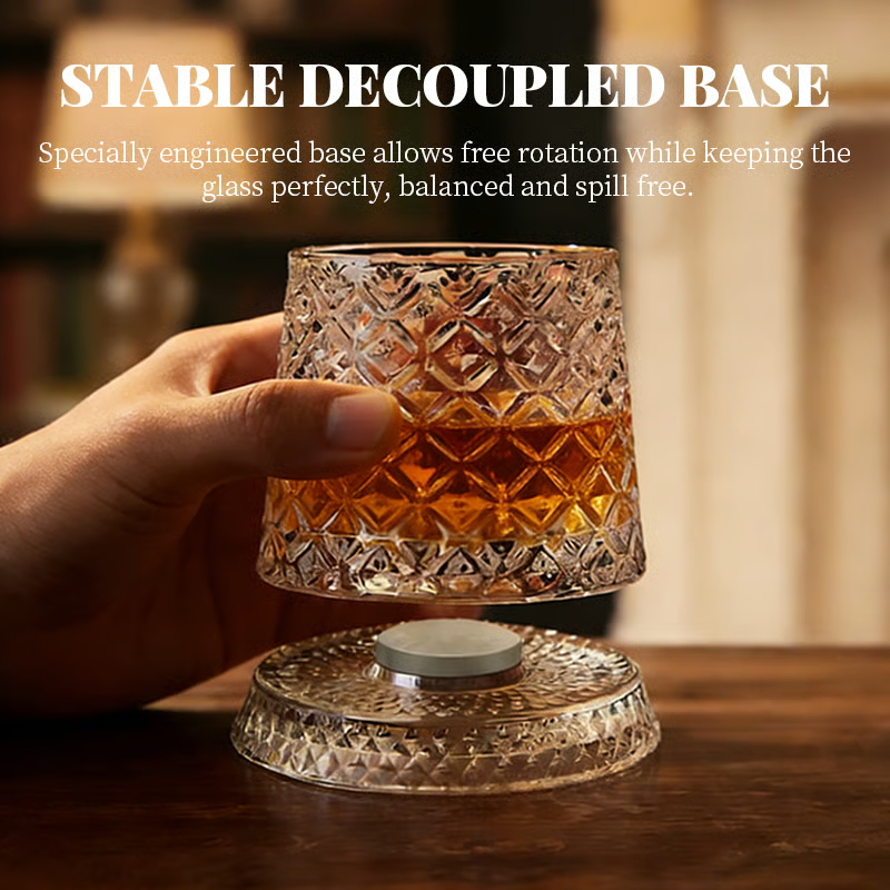 🍻The Zenith 360° Kinetic Crystal Whiskey Tumbler