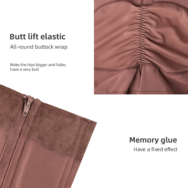 Lace Zipper High-Waist Butt Lifting Shapewear Pants