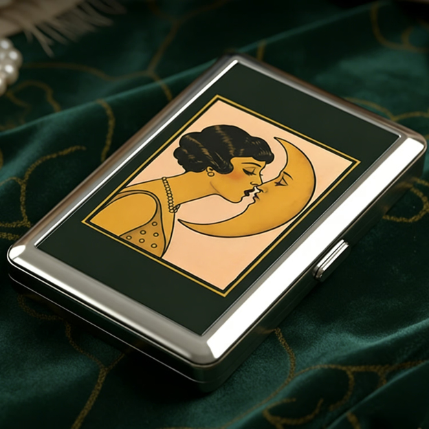 🛡️Vintage Art Deco Versatile Card & Cash Case With RFID Protection