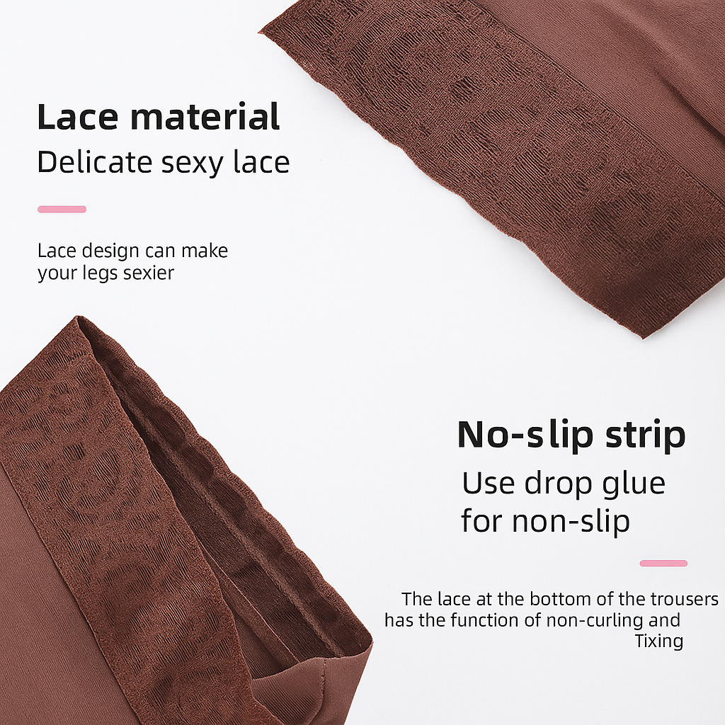 Lace Zipper High-Waist Butt Lifting Shapewear Pants