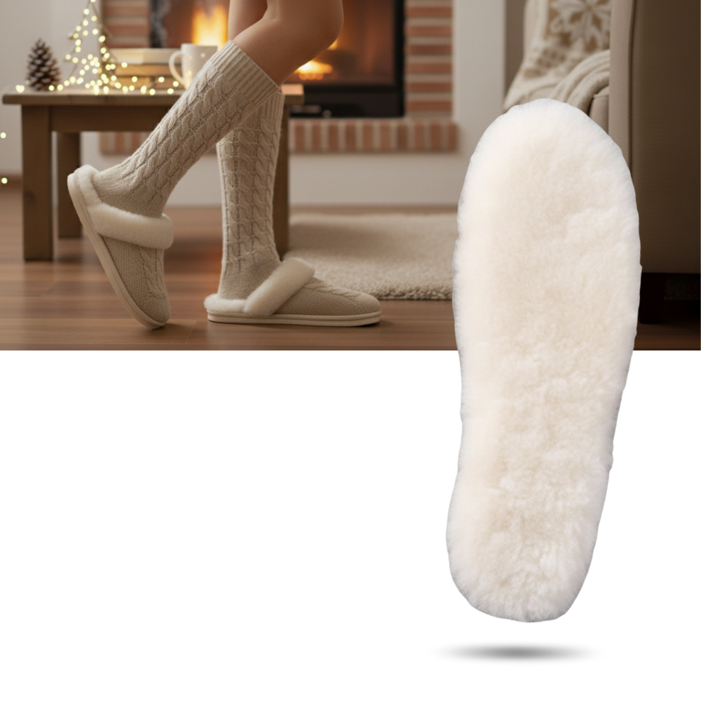 Wool shoe inserts | Felt insoles for boots | Insole replacement | Warm insoles for boots - Ozerty Wool Cloud Warm Shoe Inserts - Ozerty