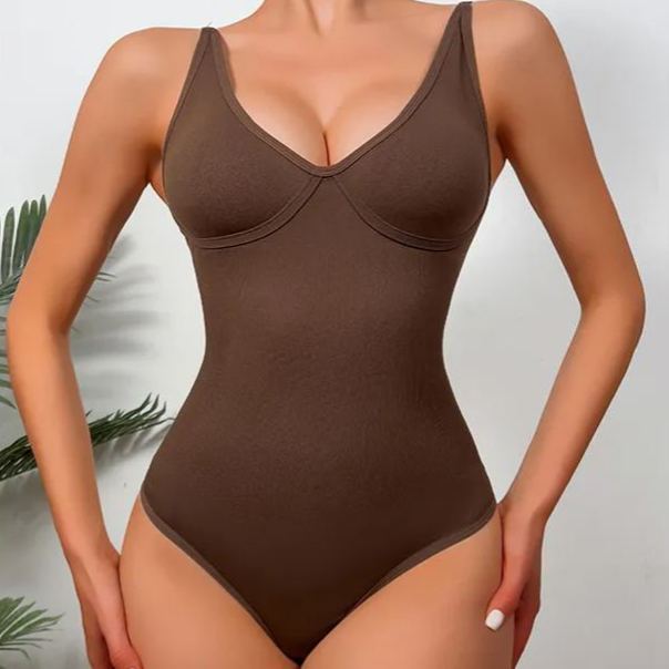 Deep V Sexy Waist-Slimming Seamless Shaping Bodysuit