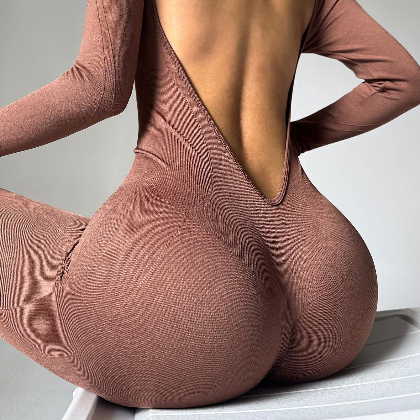Sports Breathable Jumpsuit Yoga Set for Autumn 
