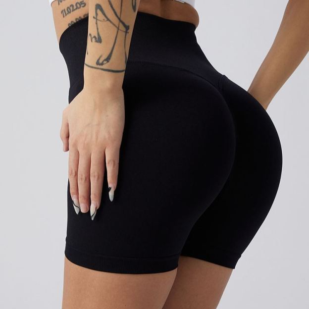 High-Waisted Butt-Lifting Yoga Shorts