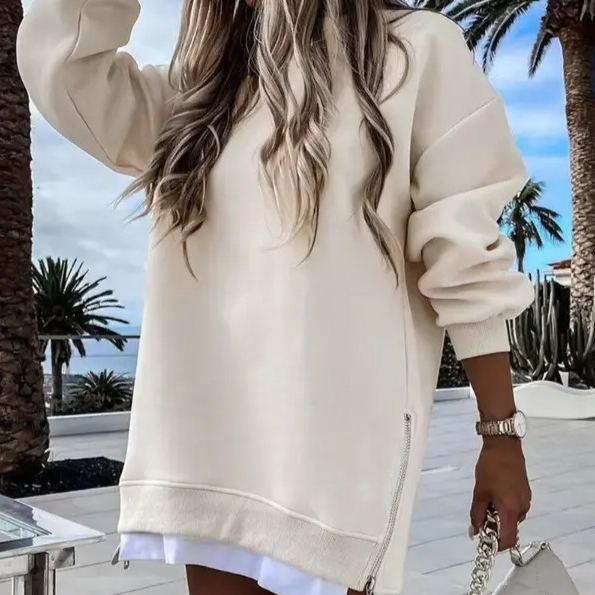 Womens Long Sleeve Pullover Sweatshirt