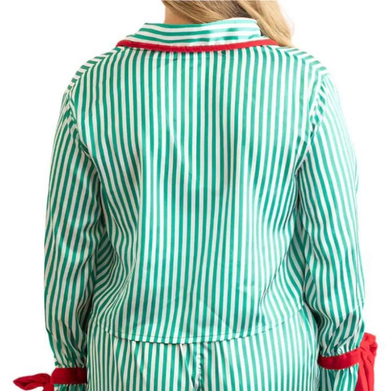 Cozy Christmas Striped Lounge Set