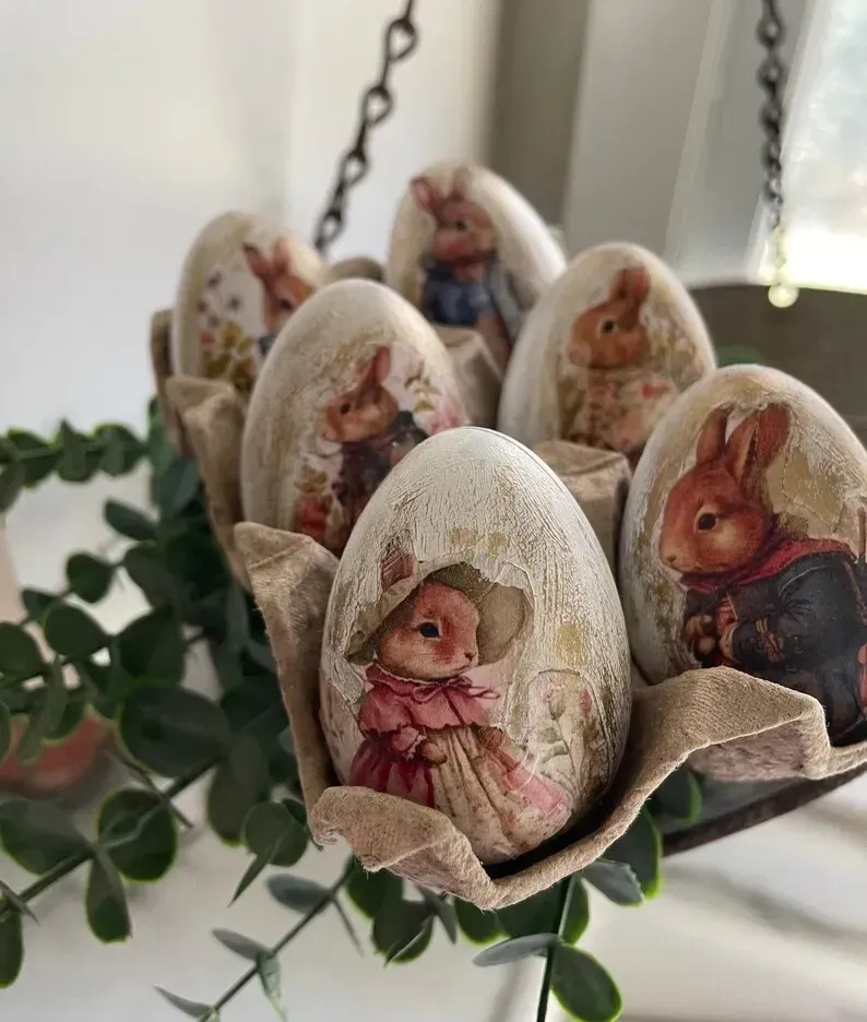 🐰🥚Vintage Rabbit Easter Eggs