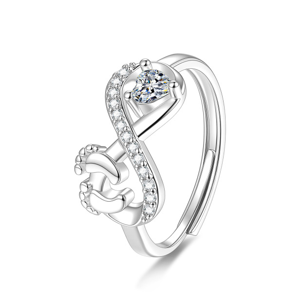 Elegant Infinity Band with Brilliant Crystal