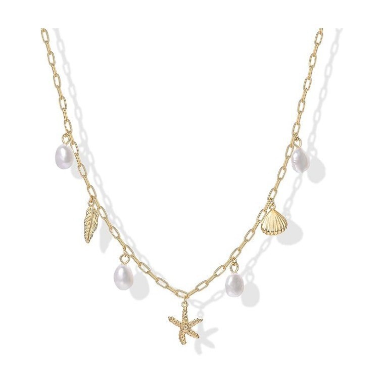 Pearl Shell Clavicle Necklace ✨