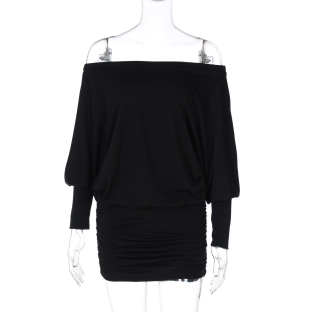 Soft Allure Off-Shoulder Ruched Bodycon Mini Dress