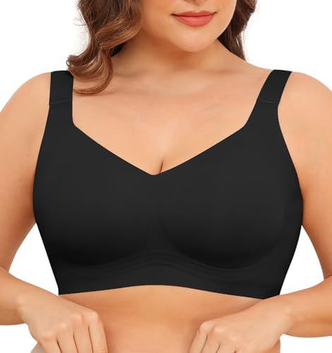 Seamless Soft-Support Wireless Bra for Full Bust