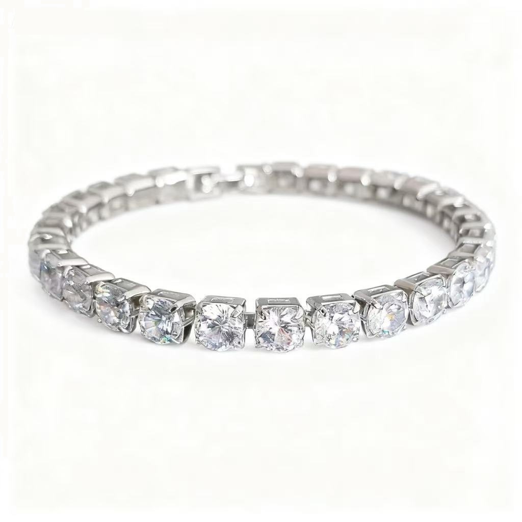 Luxury CZ Diamond Tennis Bracelet for Women – Elegant Sparkling Crystal Jewelry