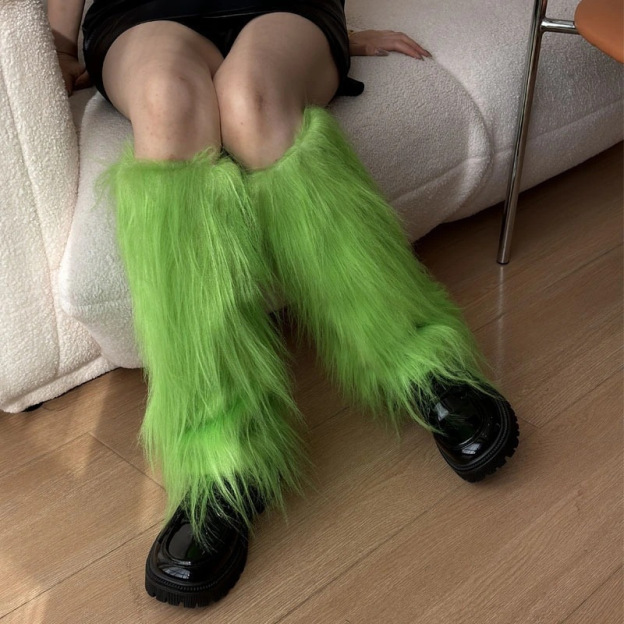 Faux Fur Leg Warmers | Fluffy Boot Covers