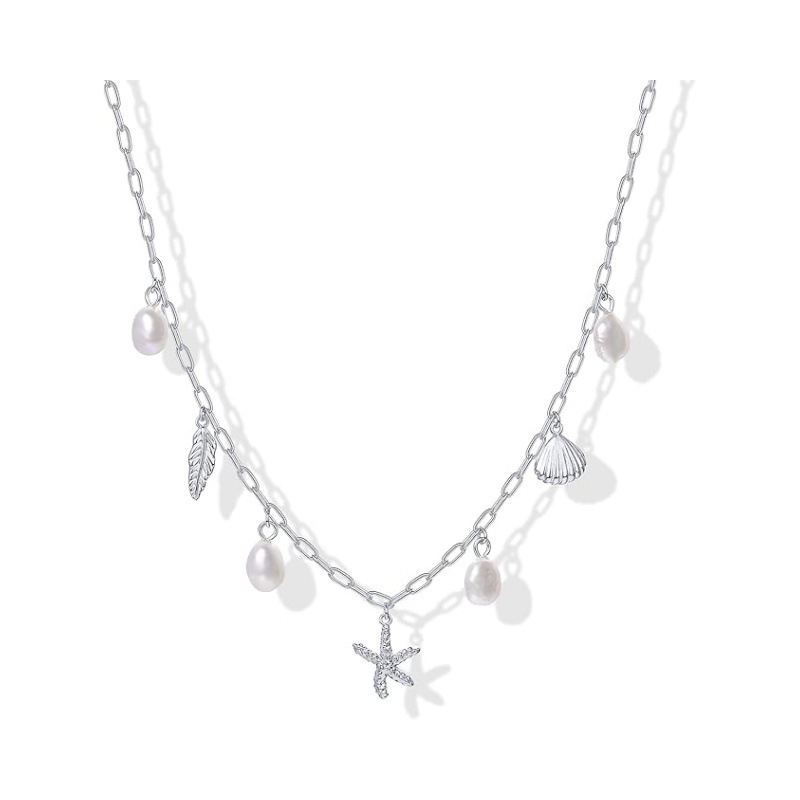 Pearl Shell Clavicle Necklace ✨