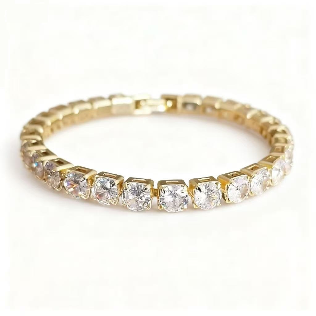 Luxury CZ Diamond Tennis Bracelet for Women – Elegant Sparkling Crystal Jewelry