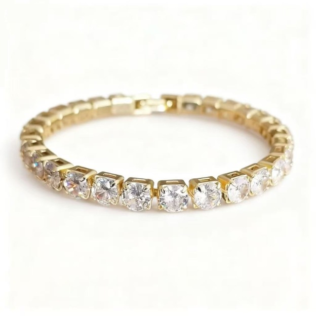 Luxury CZ Diamond Tennis Bracelet for Women – Elegant Sparkling Crystal Jewelry