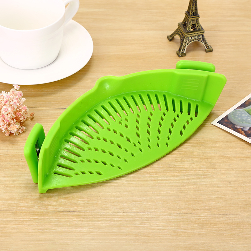 Clip-On Silicone Pot Strainer – Heat Resistant 🍝