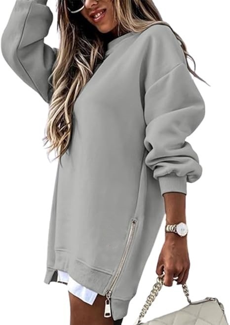 Womens Long Sleeve Pullover Sweatshirt