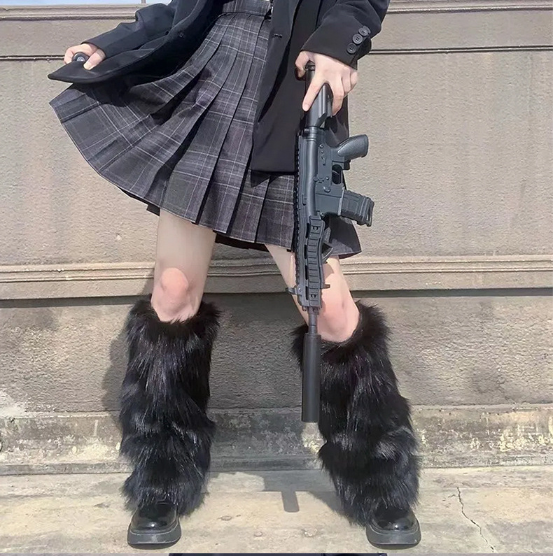 Faux Fur Leg Warmers | Fluffy Boot Covers