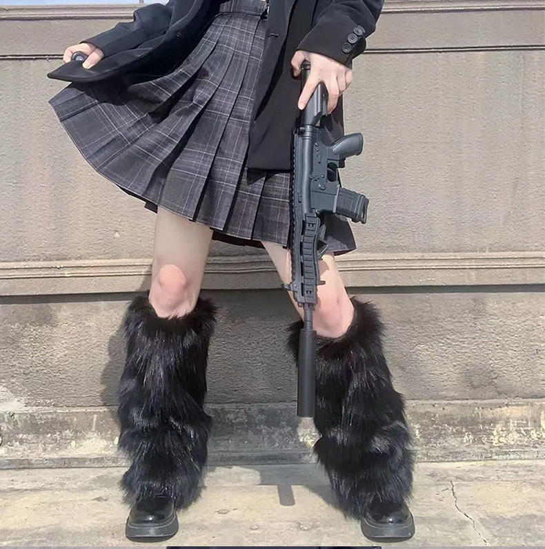Faux Fur Leg Warmers | Fluffy Boot Covers