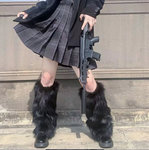 Faux Fur Leg Warmers | Fluffy Boot Covers