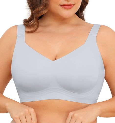 Seamless Soft-Support Wireless Bra for Full Bust