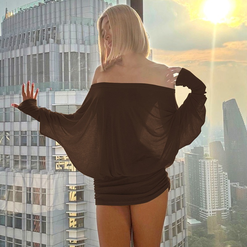 Soft Allure Off-Shoulder Ruched Bodycon Mini Dress