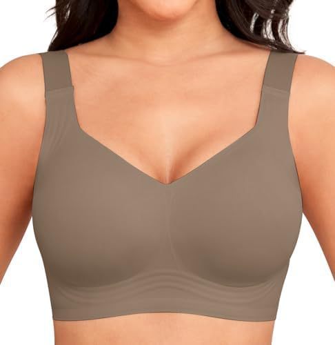 Seamless Soft-Support Wireless Bra for Full Bust