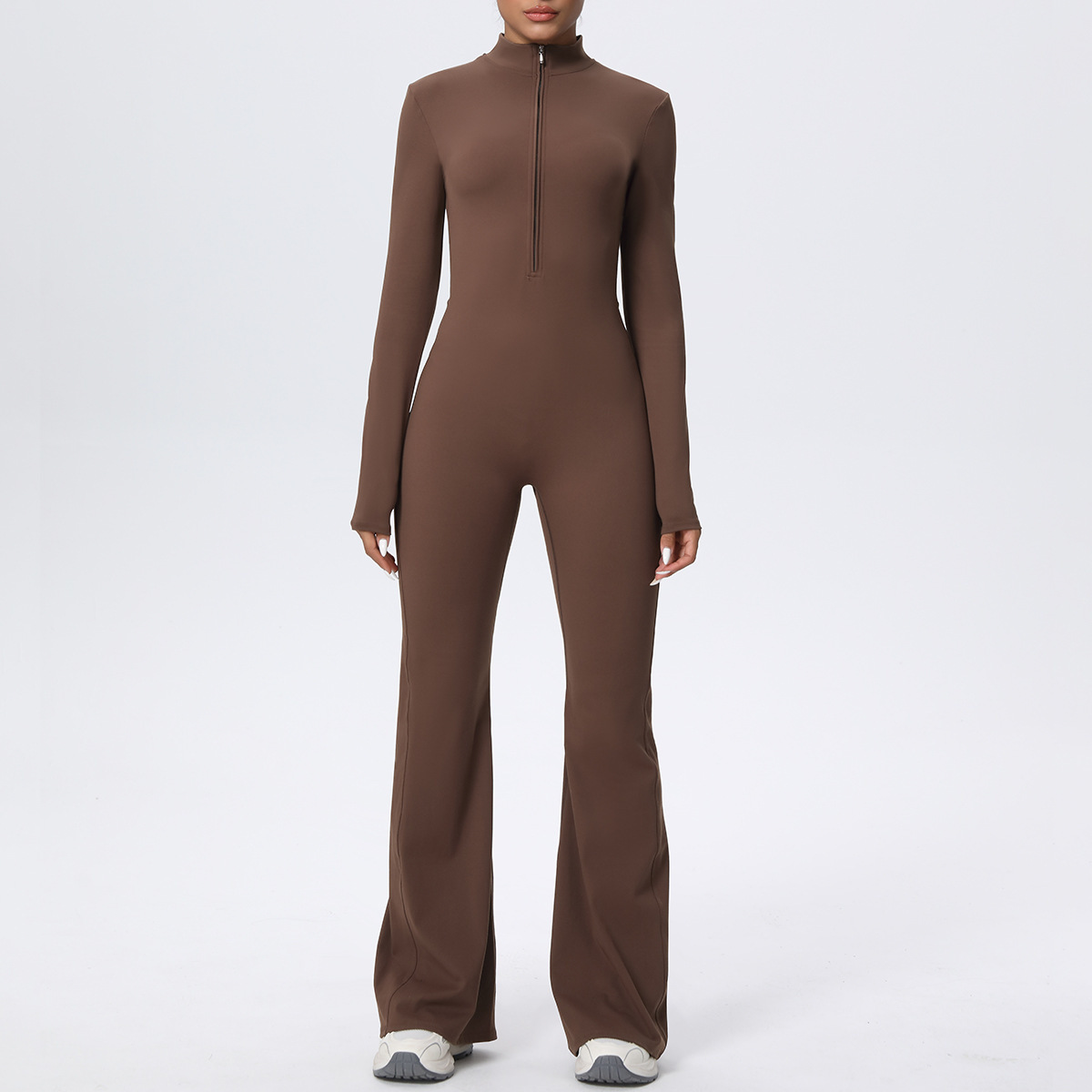 Cloud-Feel Long Sleeve Seamless Yoga Jumpsuit