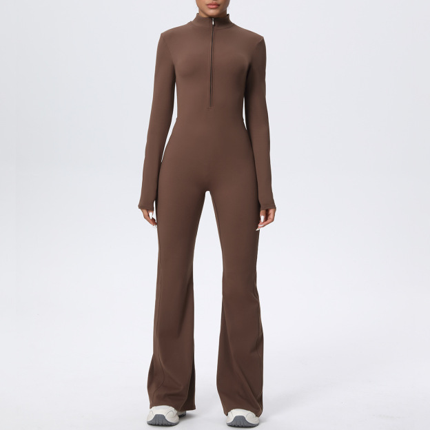 Cloud-Feel Long Sleeve Seamless Yoga Jumpsuit