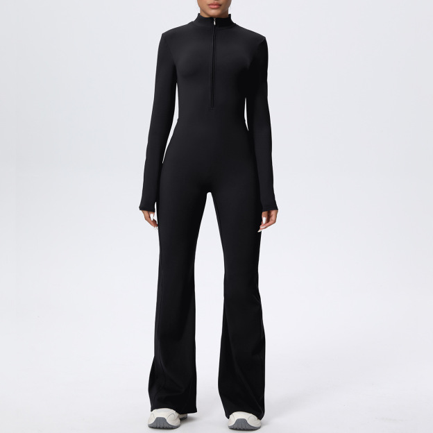 Cloud-Feel Long Sleeve Seamless Yoga Jumpsuit