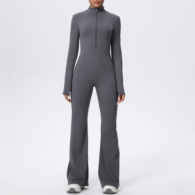 Cloud-Feel Long Sleeve Seamless Yoga Jumpsuit