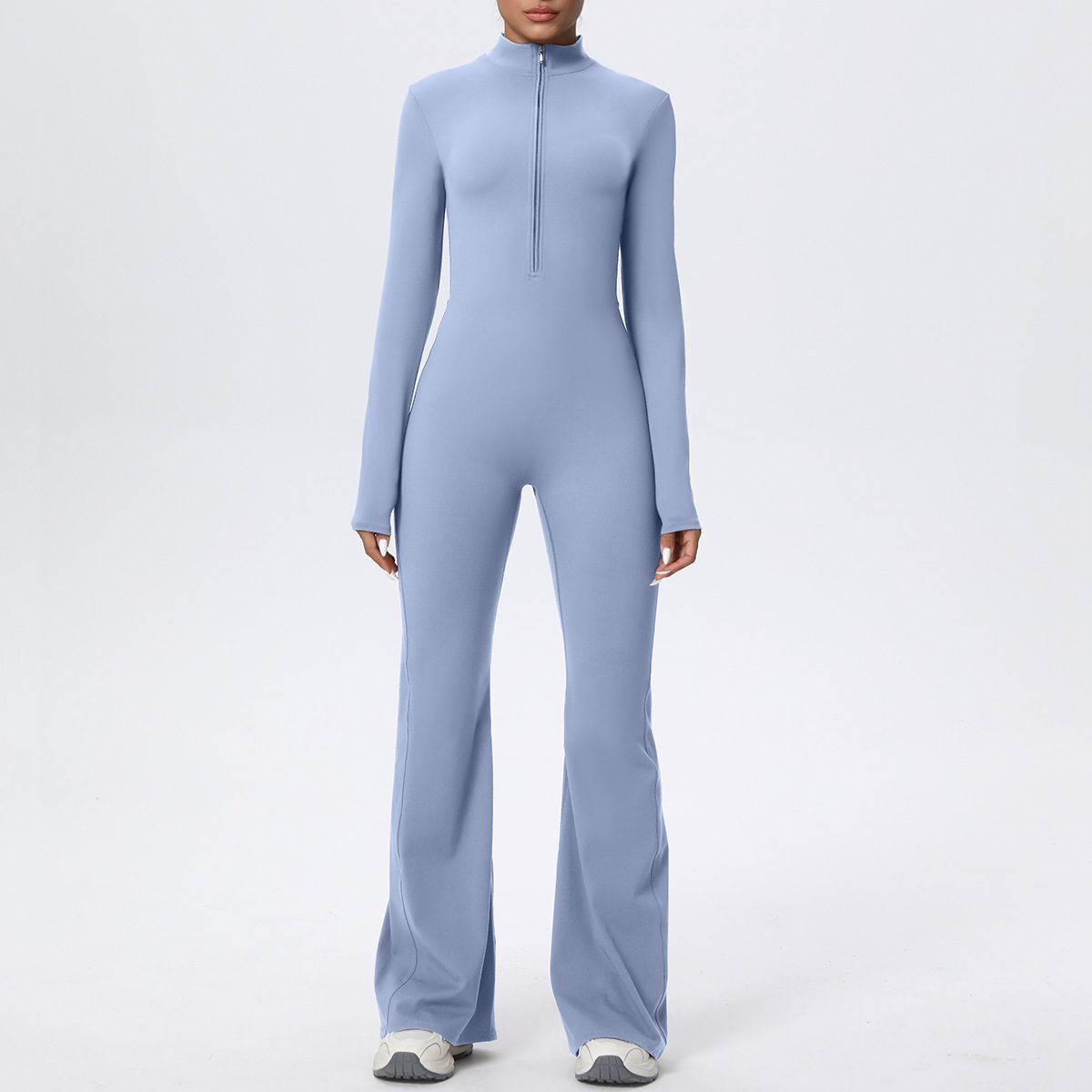 Cloud-Feel Long Sleeve Seamless Yoga Jumpsuit