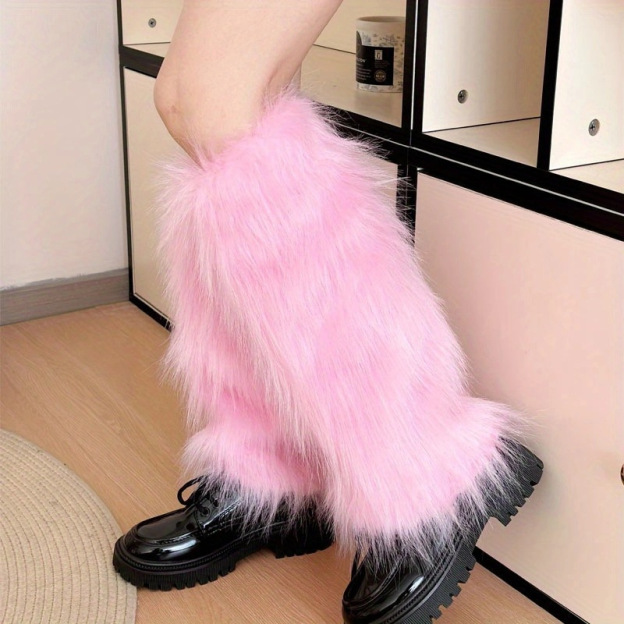 Faux Fur Leg Warmers | Fluffy Boot Covers
