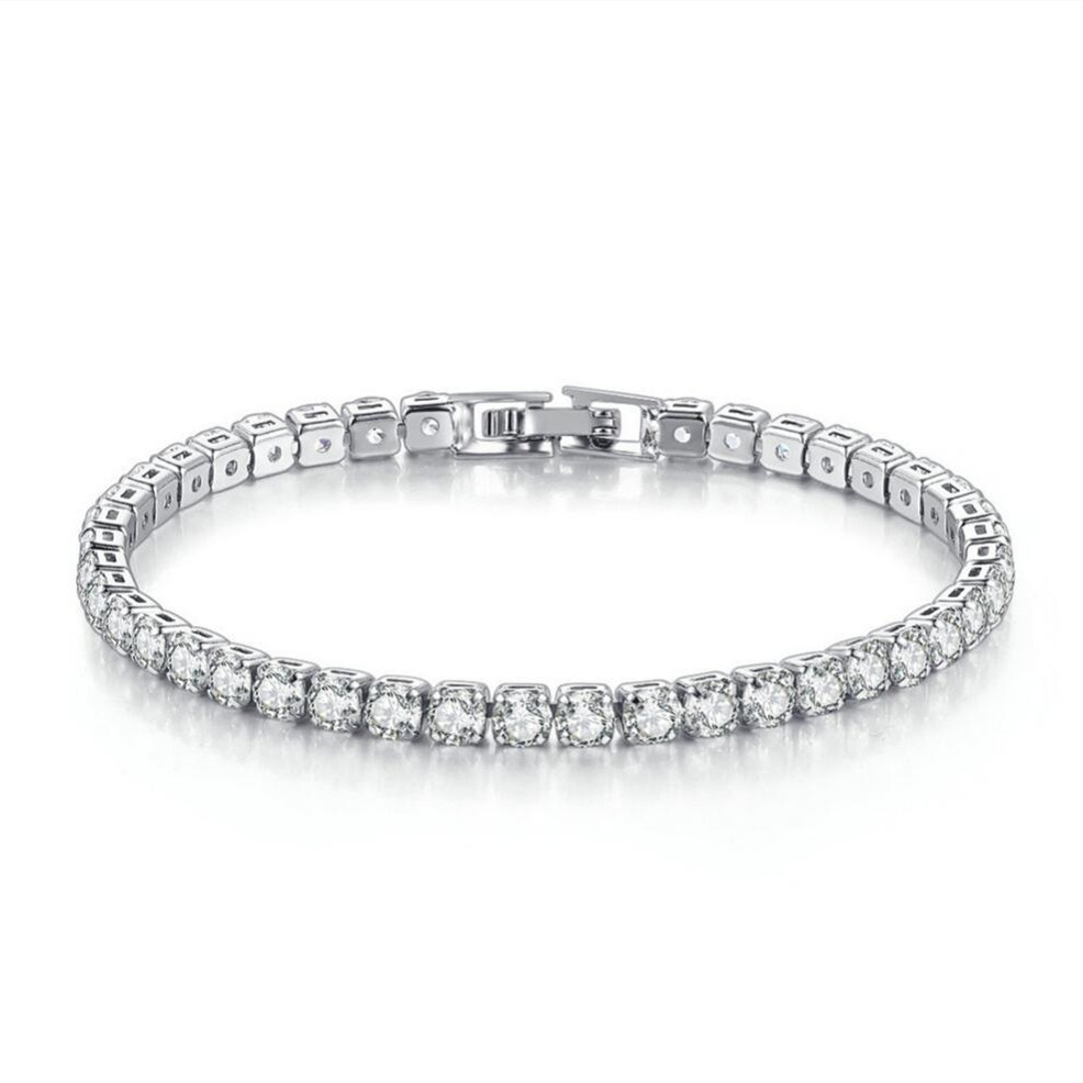 Luxury CZ Diamond Tennis Bracelet for Women – Elegant Sparkling Crystal Jewelry