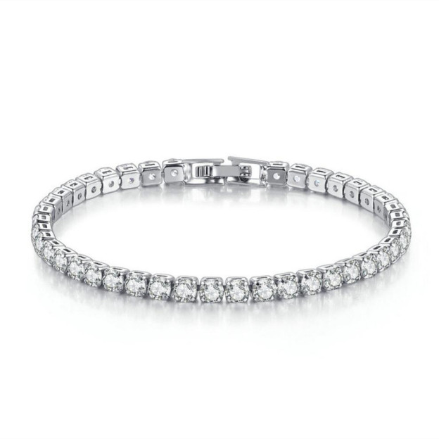 Luxury CZ Diamond Tennis Bracelet for Women – Elegant Sparkling Crystal Jewelry