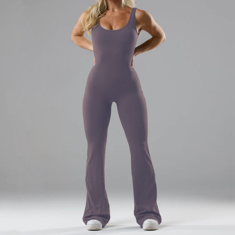 Seamless Cutout Slim-Fit Yoga Jumpsuit
