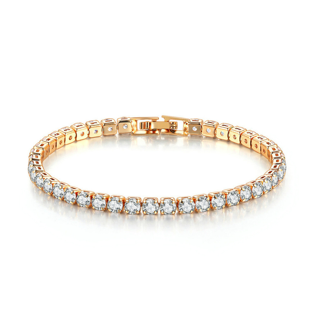 Luxury CZ Diamond Tennis Bracelet for Women – Elegant Sparkling Crystal Jewelry