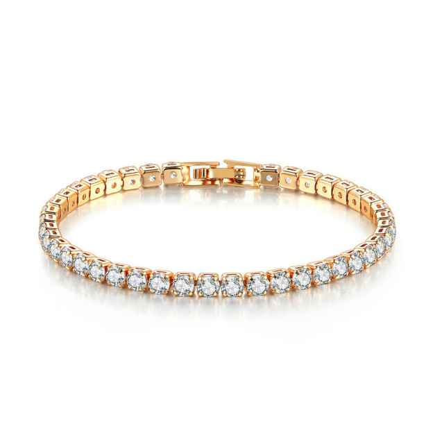 Luxury CZ Diamond Tennis Bracelet for Women – Elegant Sparkling Crystal Jewelry