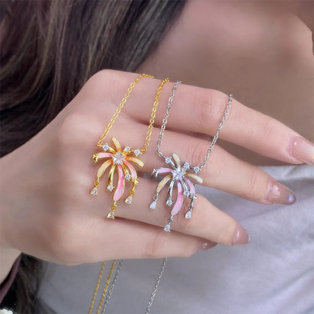 ✨🔥Buy 1 Get 1 Free✨🔥|Romantic Colorful Zircon Firework Necklace