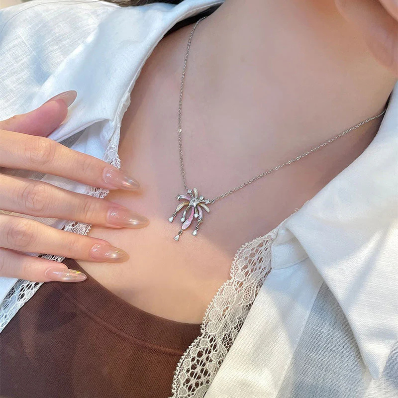 ✨🔥Buy 1 Get 1 Free✨🔥|Romantic Colorful Zircon Firework Necklace
