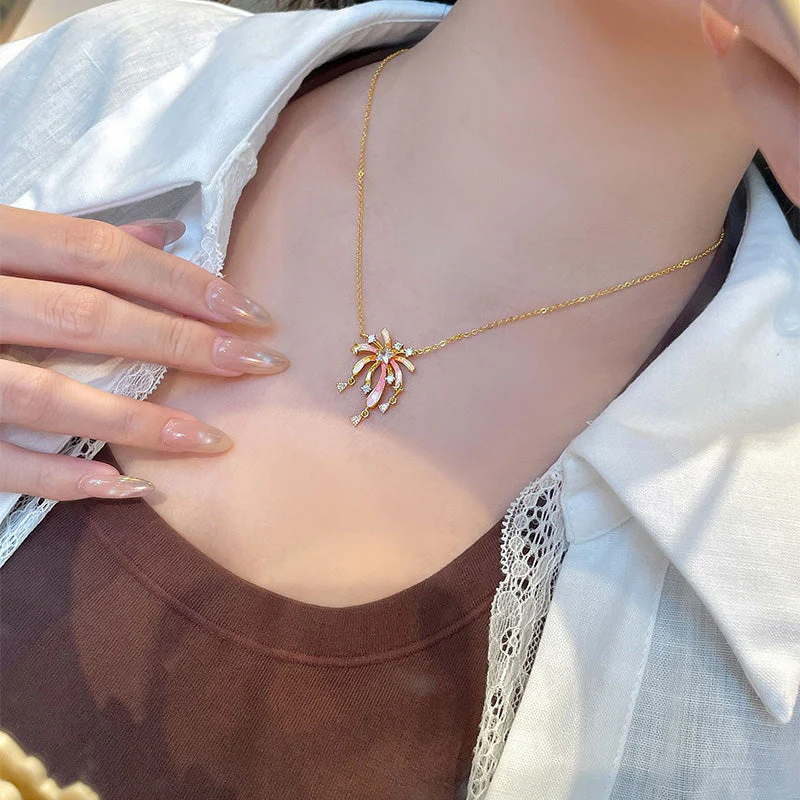 ✨🔥Buy 1 Get 1 Free✨🔥|Romantic Colorful Zircon Firework Necklace
