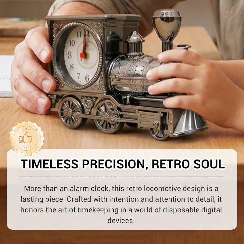 Retro Locomotive Model Alarm Clock